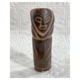 Ancient piece of antler carved into a talisman 4'