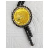 Silver-tone bolo bezel with an Alaskan Convention