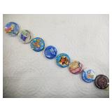 Assorted Fur Rondy booster buttons