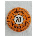 1977 Booster button and some Rondy paperwork