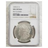 1878 Carson City Morgan silver dollar graded UNC d