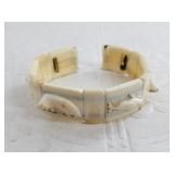 Beautiful vintage walrus ivory stretch watch band
