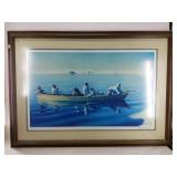 Fred Machetanz signed and numbered print 'Reaching