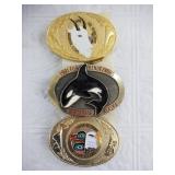 3 Fur Rondy belt buckles