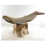 Michael Scott ancient whalebone carving of a whale