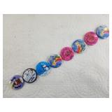 Assorted Fur Rondy booster buttons