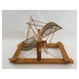 Lovely small wood mockup of an Athabaskan fish whe