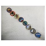 Assorted Fur Rondy pins