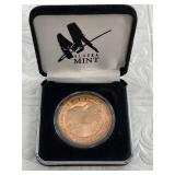 1996 A Copper 1 troy oz Fur Rondy round