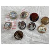 Assorted Fur Rondy lapel buttons