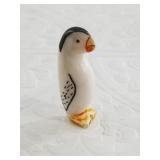 Ann Mogg scrimmed ivory carving of a puffin 1.75'