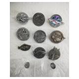 Bag of assorted Rondy pins