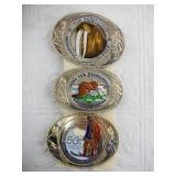 3 Fur Rondy belt buckles