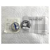 Lot of 2:  1988 Fur Rondy lottery button mint cond