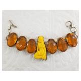 Sterling silver bracelet with mermaid center