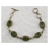 Sterling silver and semi-precious stone bracelet