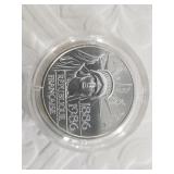 1986 French 100 Franc silver proof coin