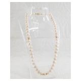 14kt gold and freshwater pearl necklace