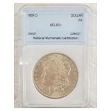 1899 O Morgan silver dollar MS66+ by NNC