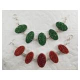 2 Silver and druzy clasp bracelets