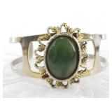 Jade cuff bracelet