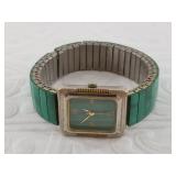 Malachite watch, band in need of repair