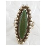 Antique silver pawn ring size 4 1/2