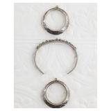 Antique silver and turquoise Zuni bracelet, missin