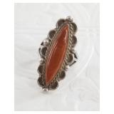 Antique silver pawn ring size 8 1/2