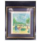 Framed artwork: 30" x 28"