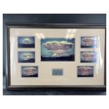 Framed artwork: 36" x 24"  Displaying various stag