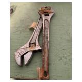 Large pair of adjustable Crescent wrenches 1 by Ri