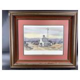 Framed artwork: 26" x 22"  double matted