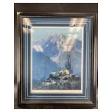 Framed artwork:  30" x 25.5"