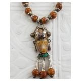 Vintage Necklace marked 850 (Mexican silver) with