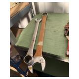 Pair of large wrenches by Williams