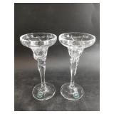 New in box Lenox fine crystal candlestick pair