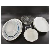 Collection of vintage glass dishes