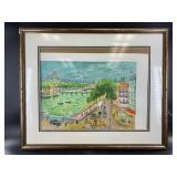 Framed artwork: 33.5" x 27"