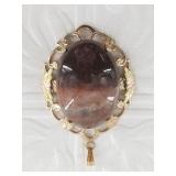 Agate pendant with 10kt gold embellishments
