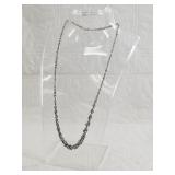 Sterling silver highly detailed chain with a total