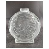 Vintage glass Indian head penny piggy bank and oth
