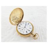 Elgin pocket watch missing front crystal.  s/n 182