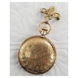 Elgin pocket watch, can be worn as a brooch.  Erra