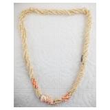 14kt Gold, coral and pearl necklace, vintage but i