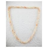 14kt Gold, coral and pearl necklace, vintage but i