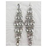 Pair of statement chandelier fashion earrings