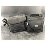 Two vintage cameras in carrying cases