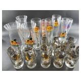 12 Themed tumblers, branded San Francisco 49ers an