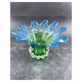 Green modernist vase 5.5"